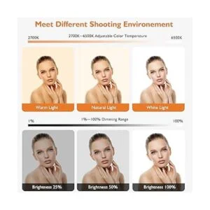 Inkeltech Anillo de luz de 18 pulgadas con soporte para_2