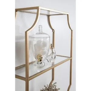 Kate and Laurel Ciel Glam Estantería de pared geométrica_3