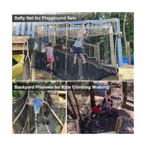 Jalunth Red de seguridad para juegos infantiles red de_7