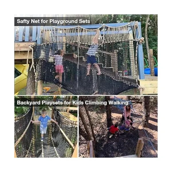 Jalunth Red de seguridad para juegos infantiles red de_7