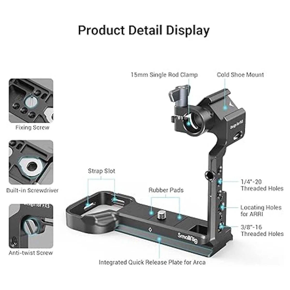SmallRig Media jaula de cámara solo para Sony FX3_2
