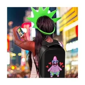 Tesinll Mochila para laptop con pantalla LED mochila de_2