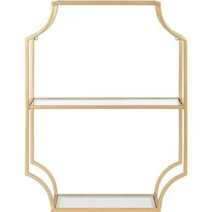 Kate and Laurel Ciel Glam Estantería de pared geométrica_5