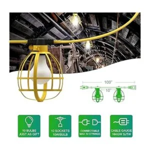 LEDIARY Cadena de luces de construcción de 100 pies 10_3