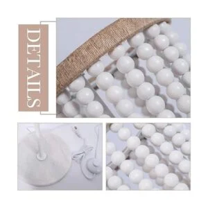 VILUXY Lámpara de pie bohemia bohemia con pantalla de_6