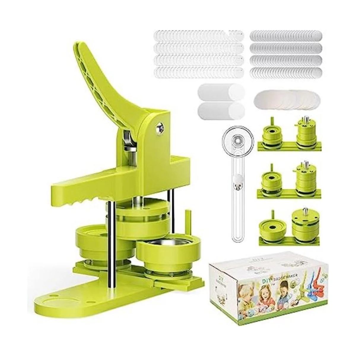 Máquina para hacer botones de varios tamaños 400 piezas_1