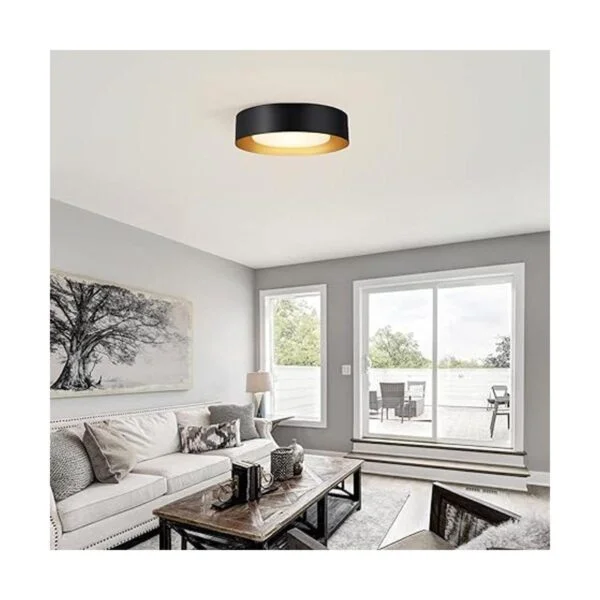 Yasince Luces de techo modernas de montaje empotrado negro_2