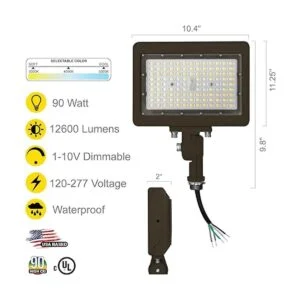 NUWATT Luz de inundación LED para exteriores de 90 W luz_2
