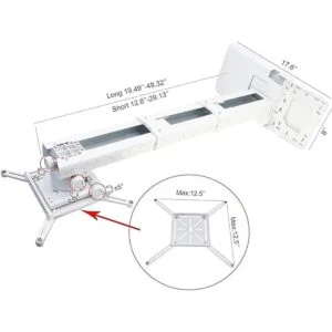 Soporte de pared para proyector NC con montaje universal_2