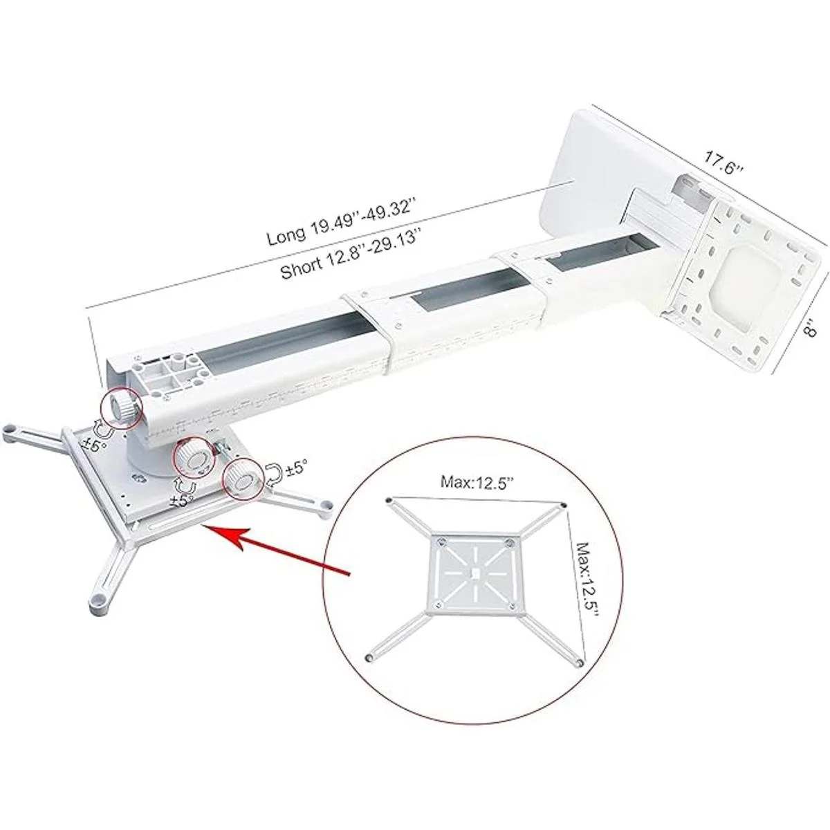 Soporte de pared para proyector NC con montaje universal_2