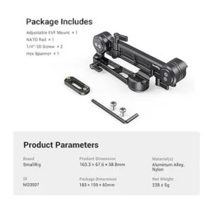 SmallRig Soporte EVF ajustable con abrazadera NATO MD3507_7
