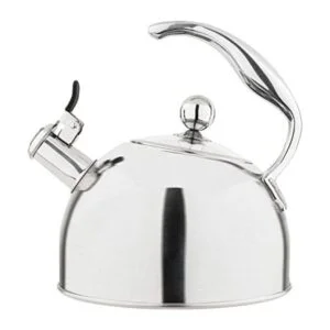 Viking Hervidor de té silbante de acero inoxidable de 2.6_1