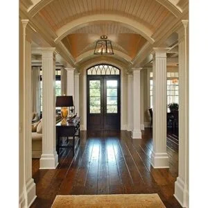 Lámpara de techo semiempotrada de 3 luces moderna de latón_6