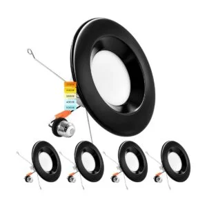 Luxrite Luz empotrada LED de 56 pulgadas 14W 90W CCT_1