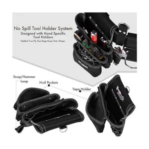 FUERI Kit combinado de bolsas de herramientas Cuero de_6