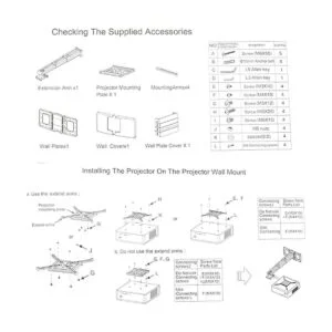 Soporte de pared para proyector NC con montaje universal_5