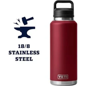 YETI Rambler Botella de acero inoxidable con tapa para_5