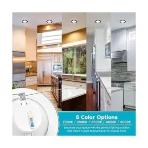 Luxrite Luz empotrada LED de 56 pulgadas 14W 90W CCT_2