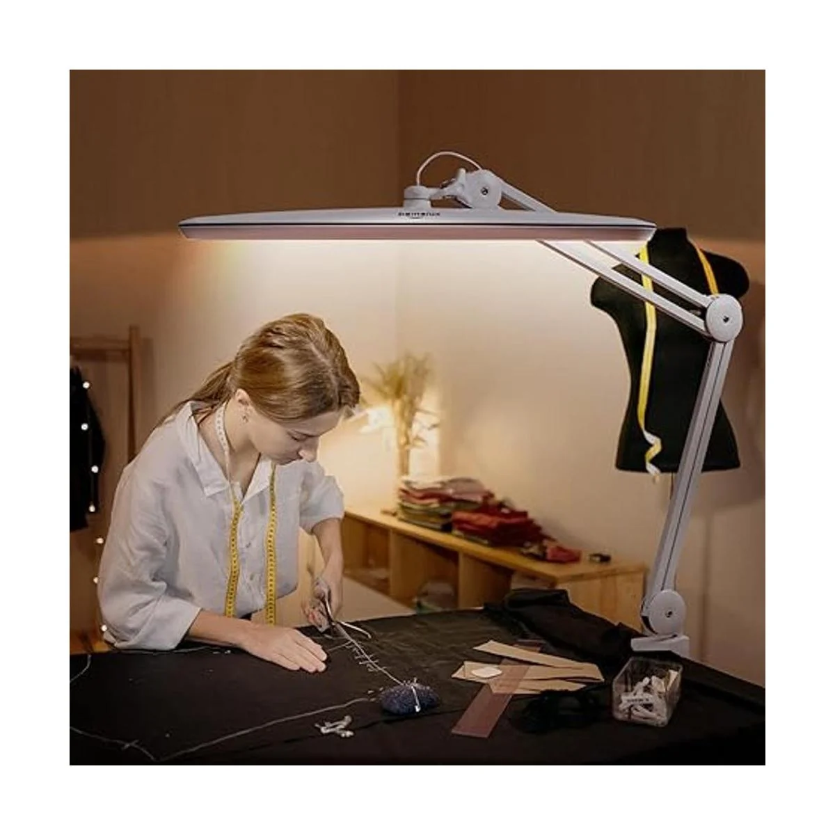 Bemelux Lámpara de tareas con abrazadera 117 luces LED_6