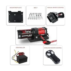 XPV AUTO Cabrestante eléctrico de 3000 libras y 12 V CC_6