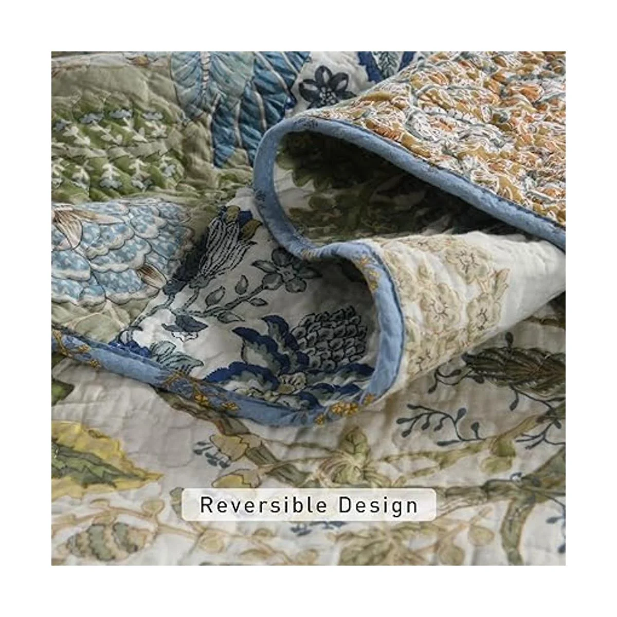 Yvooxny Juego de edredón tamaño King reversible color_4