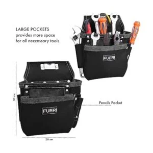 FUERI Kit combinado de bolsas de herramientas Cuero de_5