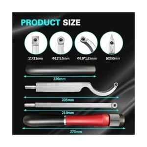 Aogbra Juego de herramientas de torneado de madera con_2