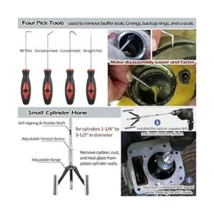 Kit de herramientas de reparación de cilindros hidráulicos_4