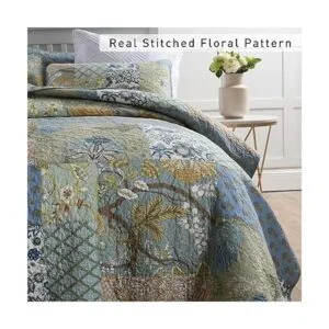 Yvooxny Juego de edredón tamaño King reversible color_3