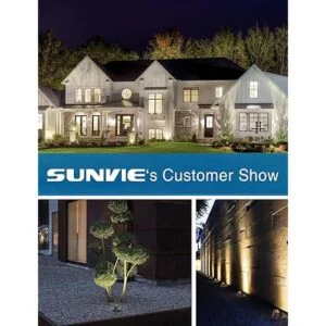 SUNVIE Paquete de 12 luces de paisaje de bajo voltaje de_7