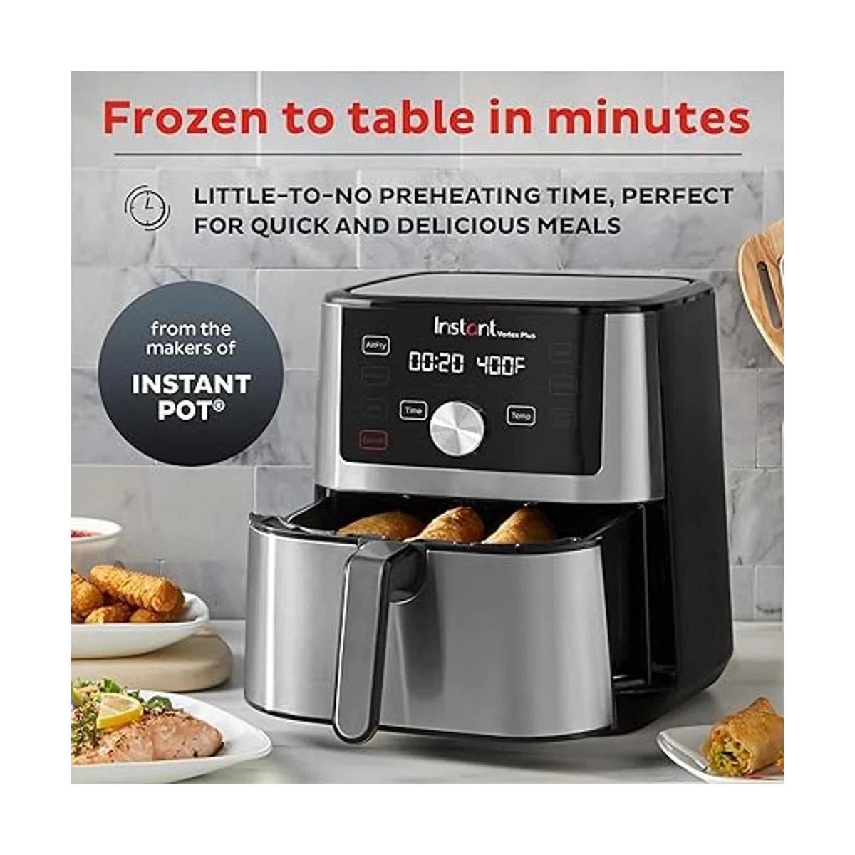 Instant Vortex Plus 6 en 1 Freidora de aire con pantalla_2