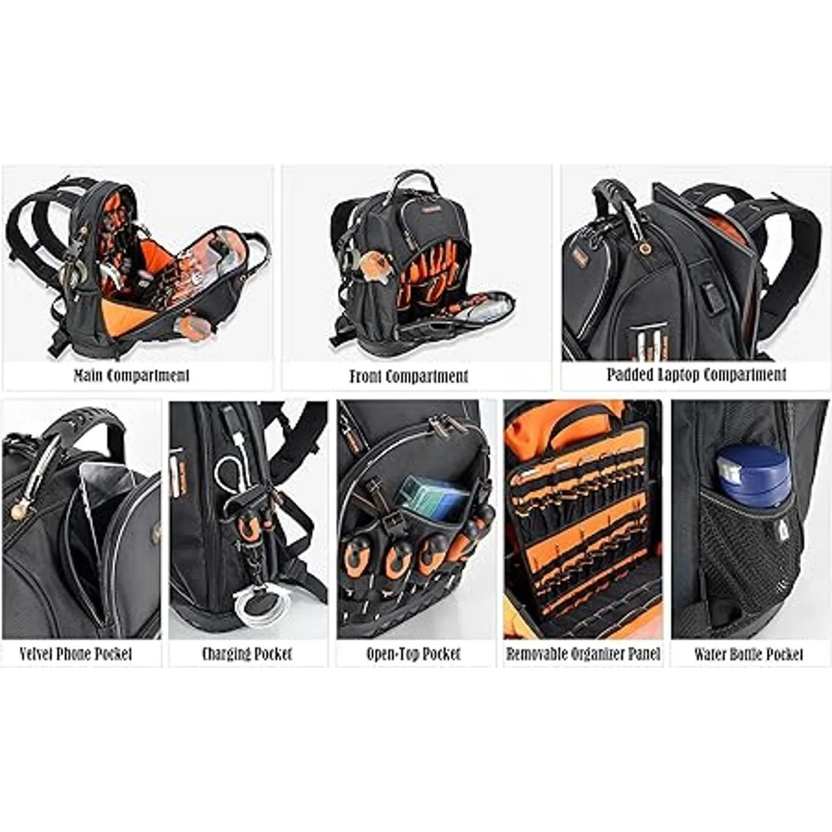 Mochila de herramientas de 77 bolsillos mochila de_4