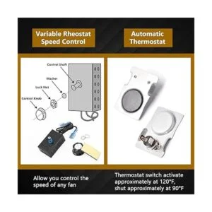 Criditpid Kit de ventilador de chimenea para chimenea_3