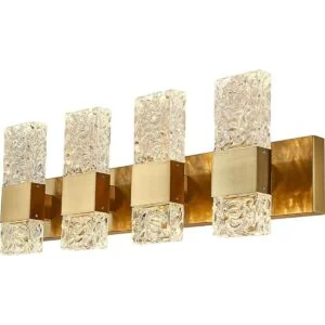 Luces LED de cristal dorado para tocador de baño modernas_1