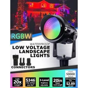 SUNVIE Iluminación de paisaje de bajo voltaje de 12 W_4