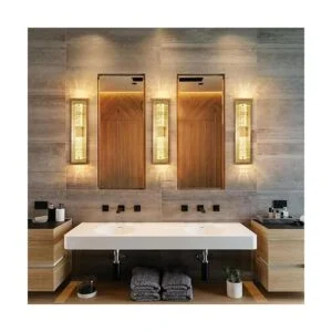 Lámparas de pared de baño con vidrio de burbujas lámpara_2