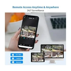 Hiseeu NVR PoE de 8 puertos 4K grabadora de video PoE_5