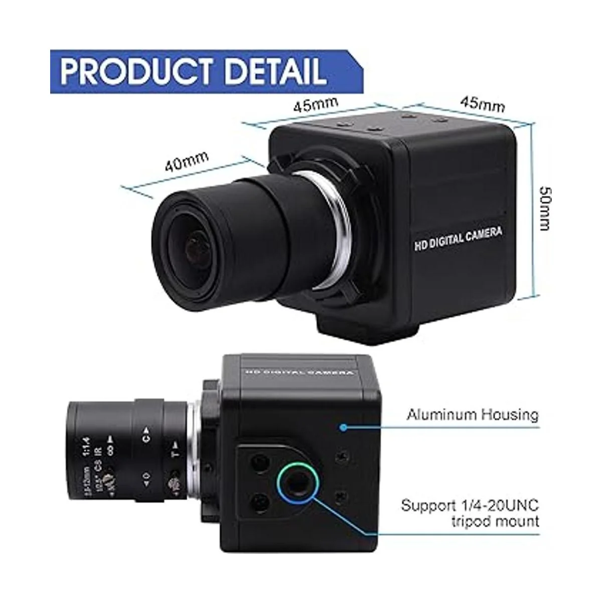 ALPCAM Cámara web 4K USB Ultra HD 2160P cámara web óptica_7