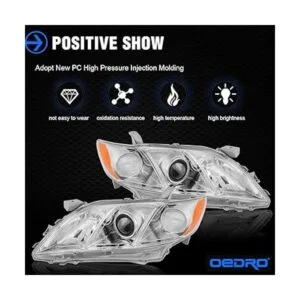 OEDRO Faros delanteros compatibles con Toyota Camry_3