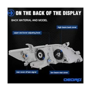 OEDRO Faros delanteros compatibles con Toyota Camry_4