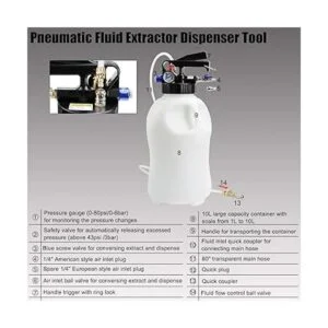YSTOOL Juego de dispensador de líquido neumático de 10_2