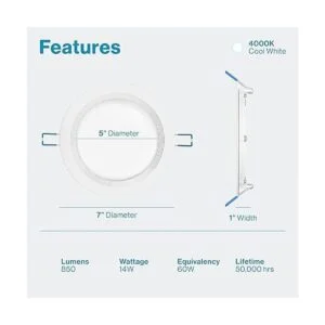 Sunco Lighting Juego de 24 luces LED delgadas de 6_2