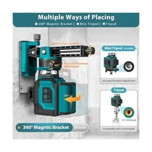 Takamine Nivel láser verde autonivelante de 12 líneas de 3_2