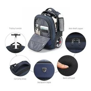 Mochila con ruedas mochila impermeable con ruedas para_3