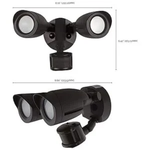 Satco 65719 Luz de inundación de doble cabeza de bala_4