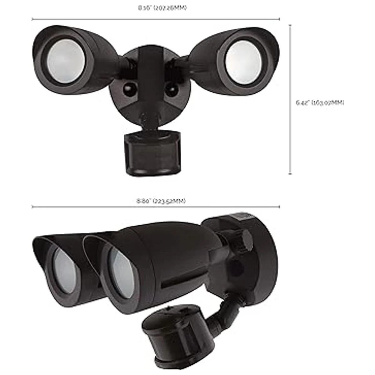 Satco 65719 Luz de inundación de doble cabeza de bala_4