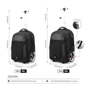 Mochila rodante mochila impermeable con ruedas para_2