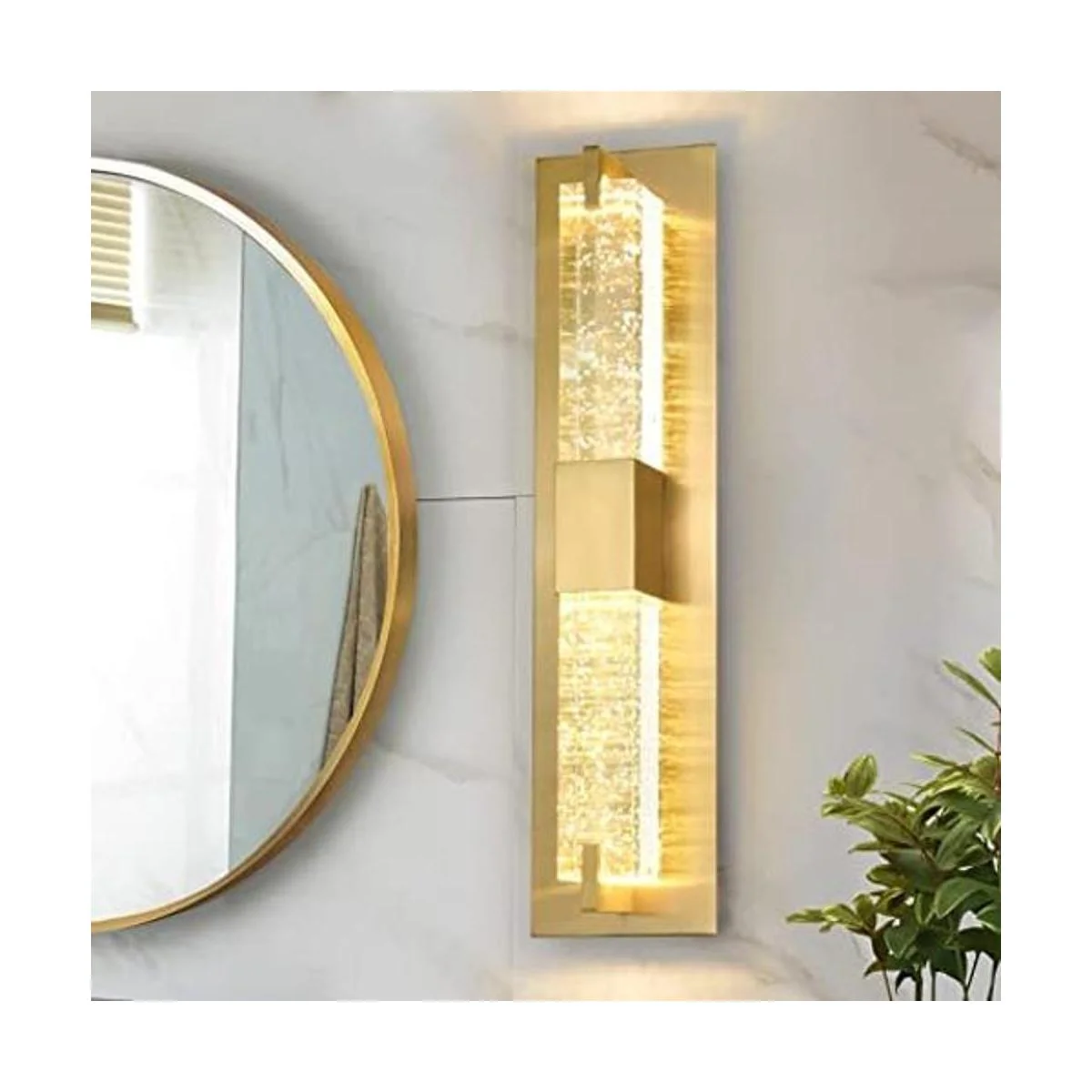 Lámparas de pared de baño con vidrio de burbujas lámpara_1