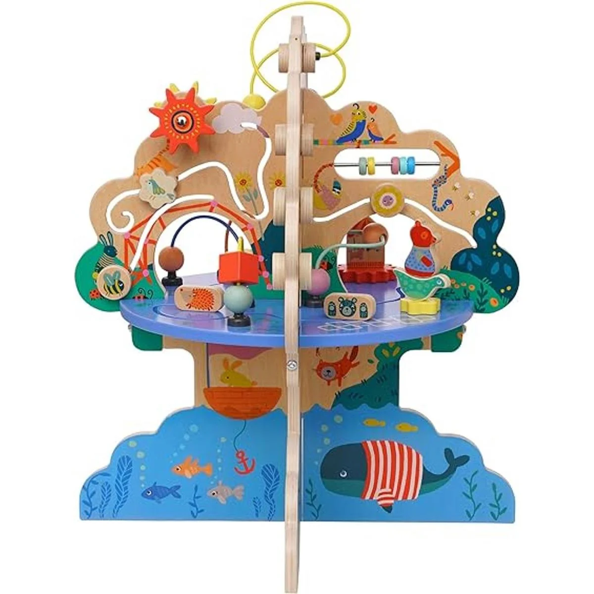 Manhattan Toy Centro de actividades de madera para niños_5