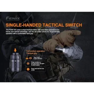 Fenix PD36 TAC 3000 lúmenes EDC linterna táctica_5